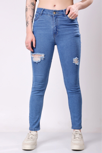 London Hills Slim Women Light Blue Jeans