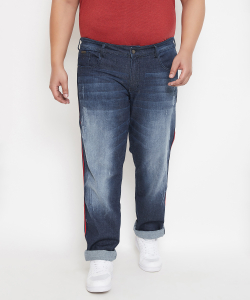 Instafab Plus Regular Men Blue Jeans