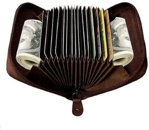 Watch Star Men & Women Casual Brown Genuine Leather Card Holder