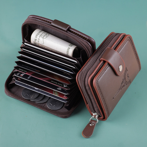 Watch Star Men & Women Casual, Formal, Trendy Brown Genuine Leather Card Holder