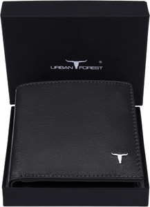 URBAN FOREST Men Casual, Formal Black Genuine Leather Wallet