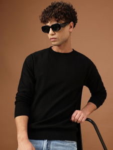 Roadster Full Sleeve Solid Men Sweatshirt