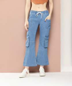 HARVARD Flared Women Blue Jeans