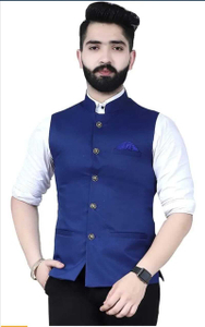 maksud enterprise Sleeveless Self Design Men Jacket