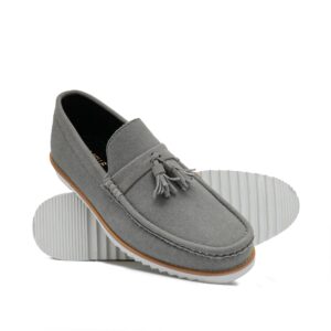 Regal Grey Suede Tassel Shoes LZ01
