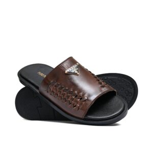Brown Woven Slipper SA37