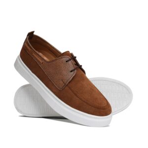 Imported High Sole Suede Lace Shoe PM05
