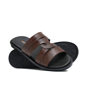 Brown Cross Slipper SA03