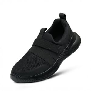 Sleek Black SlipOn Athletic Shoe RS07