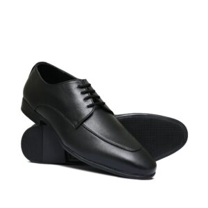 Black Lace Leather Shoe PJ02