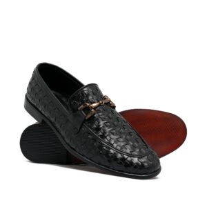 Black Woven Shoe PZ11