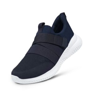 Blue Fly Knitted Strap Running Sneakers NSK0033AS0001