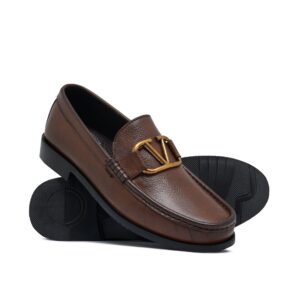 Brown Mild V Buckle Shoe FZ05