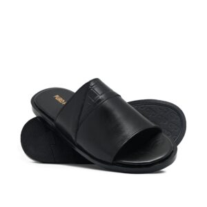 Luxe Black Slipper Sa41