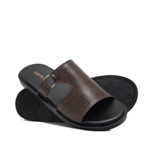 Brown O Buckle Slipper SA65