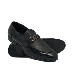 Black Patten Leather Shoe pz04
