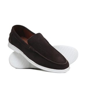 Choco Brown  Suede Shoe Ld01