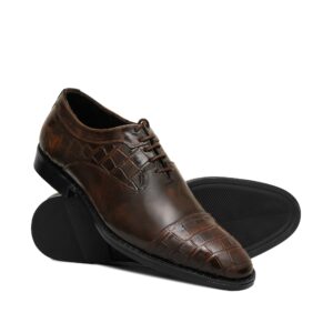 Croc Leather Lace Shoe Pz01