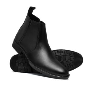Black Zip Chelsea Boots PD04