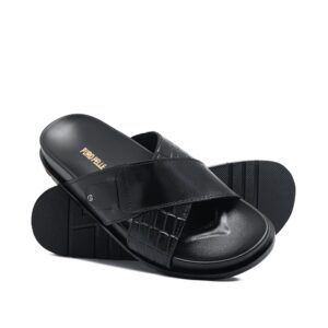 Black Cross Slipper SA73