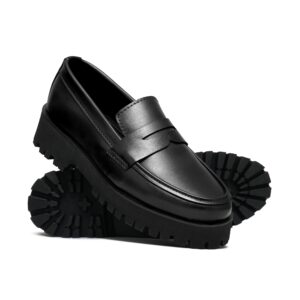 High Sole Black Shoe FU04