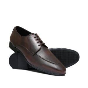 Brown Lace Leather Shoe PJ03