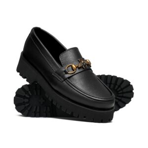 High Sole Black Shoe FU02