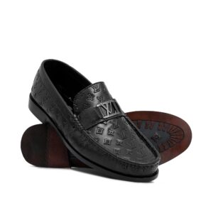 Classic Embossed Black Shoe FZ44
