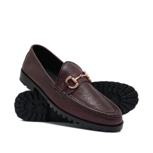 Burgundy Leather Shoe Ph06