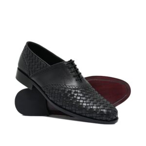 Black Woven Lace Shoe Ph17