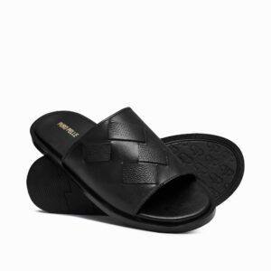 Black Woven Mild Slipper SA27