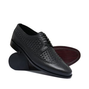 Black Woven Lace Shoe Ph18