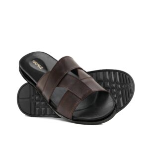 Brown CrossStrap Slipper SA96