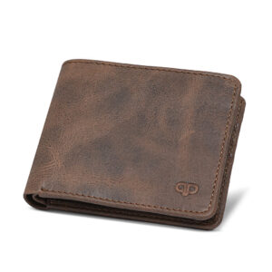 MenBrownLeatherWalletPU1