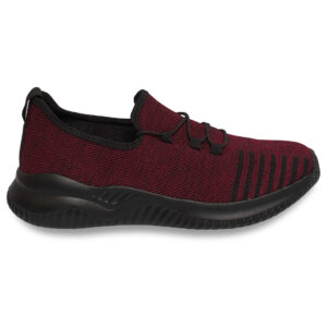 Maroon Lace Knitted Running Sneaker NSK0040